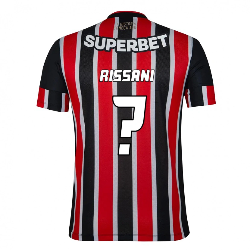 Danxen Kinderen Felipe Rissani #0 Zwart Rood Uitshirt Uittenue 2025/26 T-Shirt