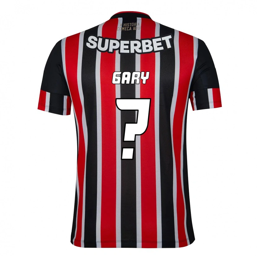 Danxen Kinderen Ganael Gary #0 Zwart Rood Uitshirt Uittenue 2025/26 T-Shirt