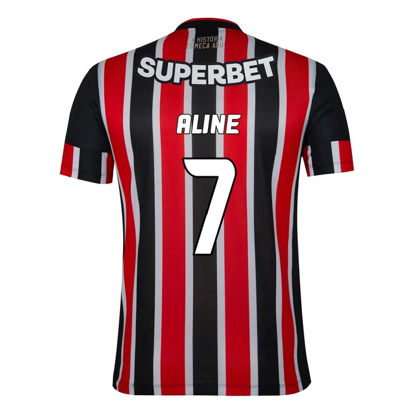 Danxen Kinderen Aline #7 Zwart Rood Uitshirt Uittenue 2025/26 T-Shirt