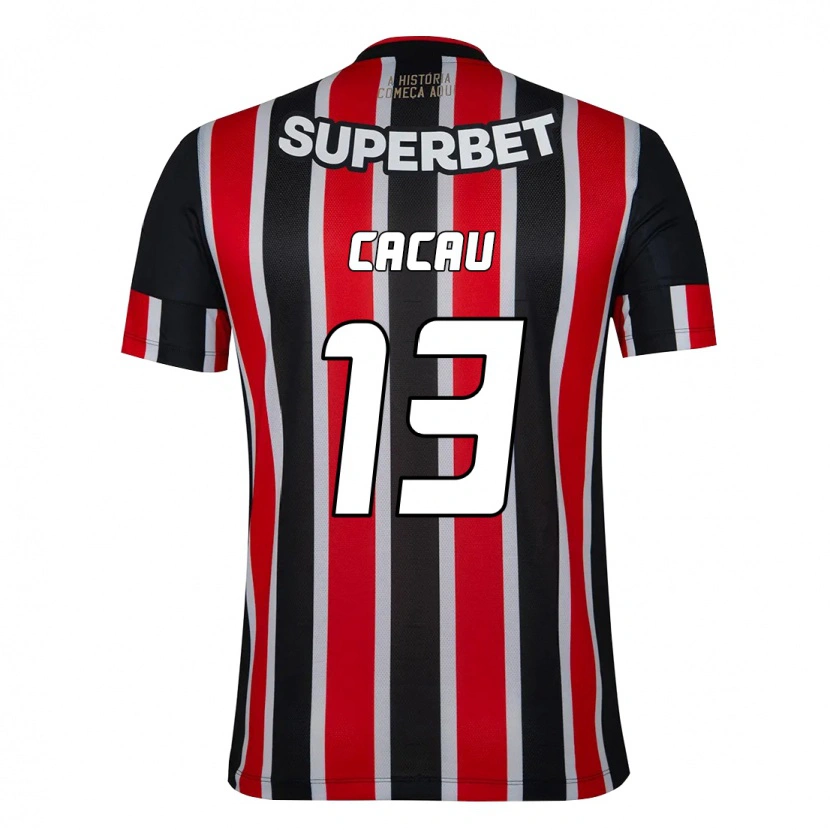 Danxen Kinderen Cacau #13 Zwart Rood Uitshirt Uittenue 2025/26 T-Shirt