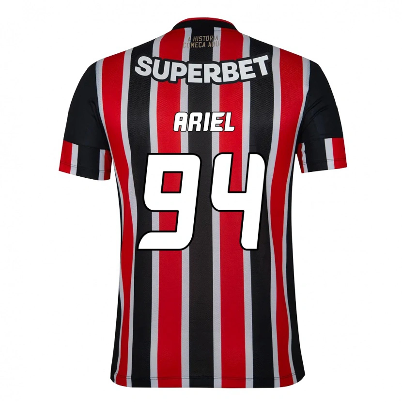 Danxen Kinderen Ariel #94 Zwart Rood Uitshirt Uittenue 2025/26 T-Shirt