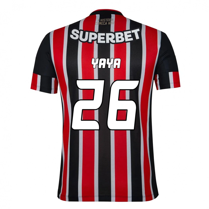 Danxen Kinderen Yaya #26 Zwart Rood Uitshirt Uittenue 2025/26 T-Shirt