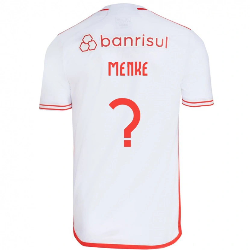 Danxen Kinderen Henrique Menke #0 Wit Rood Uitshirt Uittenue 2025/26 T-Shirt