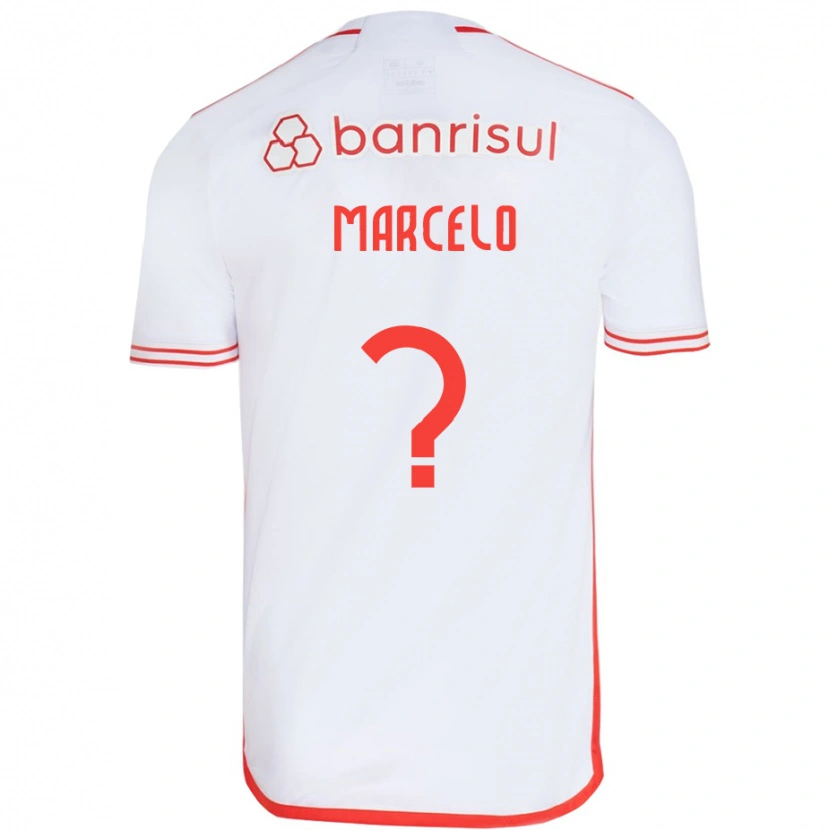 Danxen Kinderen João Marcelo #0 Wit Rood Uitshirt Uittenue 2025/26 T-Shirt
