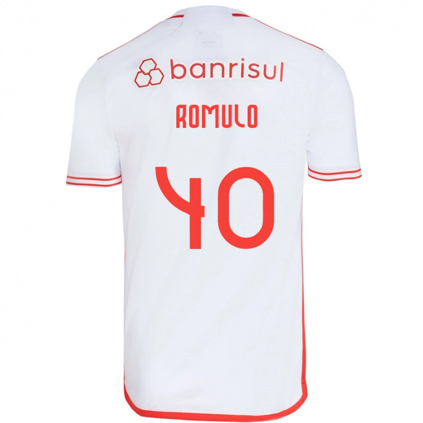 Danxen Kinderen Rômulo #40 Wit Rood Uitshirt Uittenue 2025/26 T-Shirt