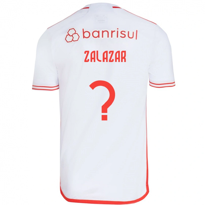 Danxen Kinderen Maxi Zalazar #0 Wit Rood Uitshirt Uittenue 2025/26 T-Shirt