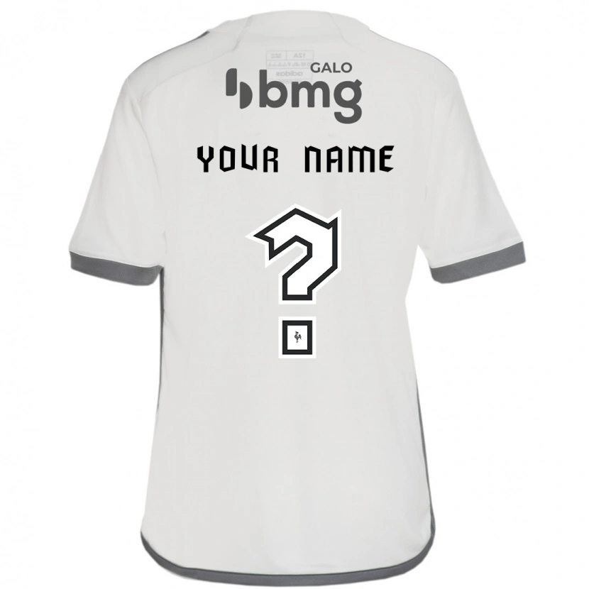 Danxen Kinderen Uw Naam #0 Gebroken Wit Uitshirt Uittenue 2025/26 T-Shirt