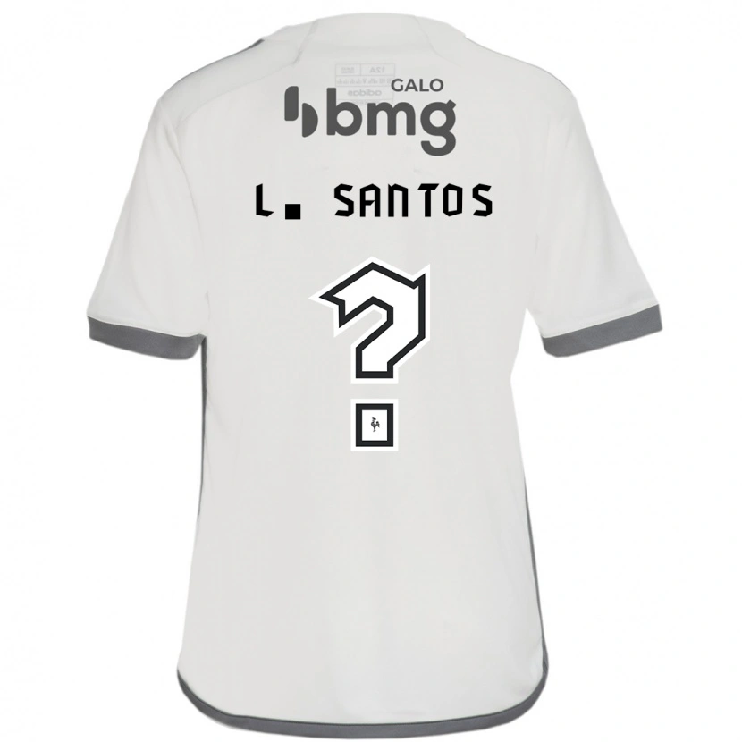 Danxen Kinderen Léo Santos #0 Gebroken Wit Uitshirt Uittenue 2025/26 T-Shirt