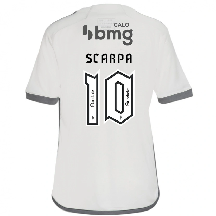 Danxen Kinderen Gustavo Scarpa #10 Gebroken Wit Uitshirt Uittenue 2025/26 T-Shirt