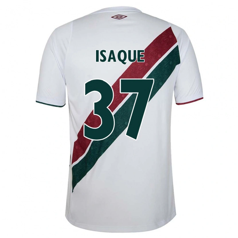 Danxen Kinderen Isaque #37 Wit Groen Maroon Uitshirt Uittenue 2025/26 T-Shirt