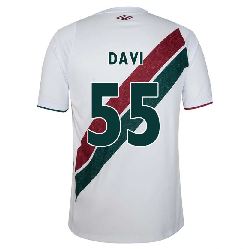 Danxen Kinderen Wallace Davi #55 Wit Groen Maroon Uitshirt Uittenue 2025/26 T-Shirt