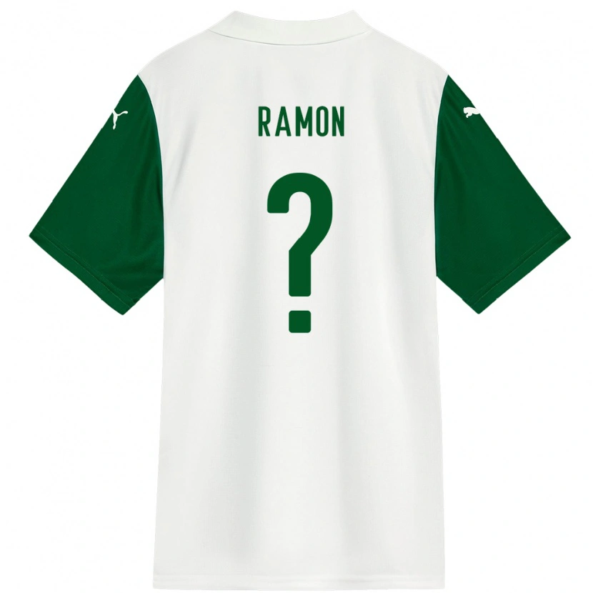 Danxen Kinderen Ramon #0 Wit Groen Uitshirt Uittenue 2025/26 T-Shirt