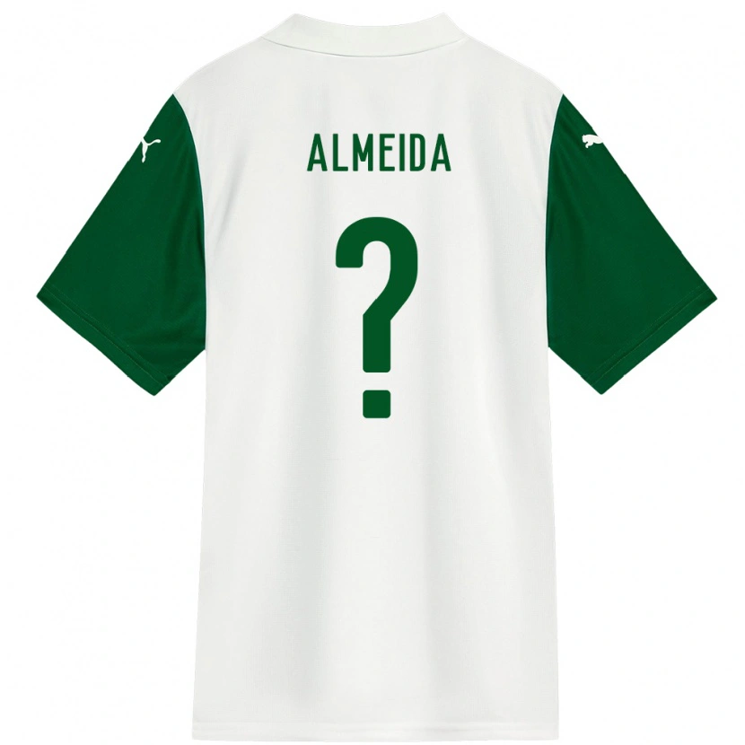 Danxen Kinderen Pedro Almeida #0 Wit Groen Uitshirt Uittenue 2025/26 T-Shirt