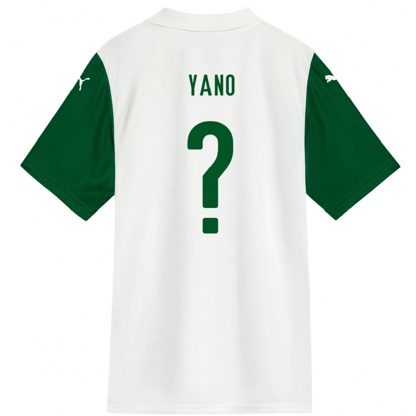 Danxen Kinderen Luiz Yano #0 Wit Groen Uitshirt Uittenue 2025/26 T-Shirt
