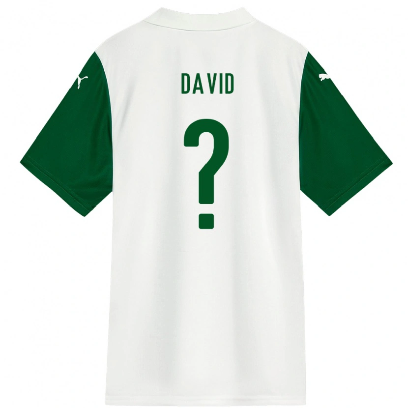 Danxen Kinderen David #0 Wit Groen Uitshirt Uittenue 2025/26 T-Shirt