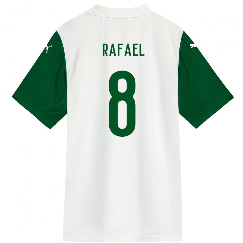 Danxen Kinderen Zé Rafael #8 Wit Groen Uitshirt Uittenue 2025/26 T-Shirt