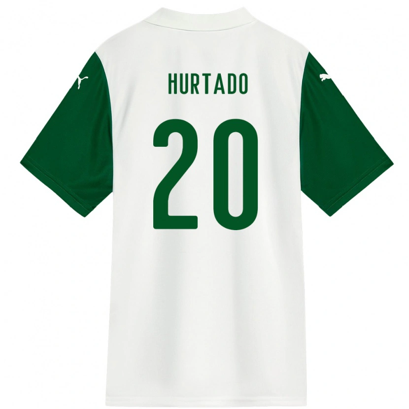 Danxen Kinderen Flavio Hurtado #20 Wit Groen Uitshirt Uittenue 2025/26 T-Shirt
