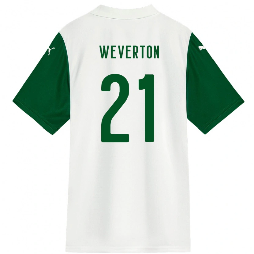 Danxen Kinderen Weverton #21 Wit Groen Uitshirt Uittenue 2025/26 T-Shirt