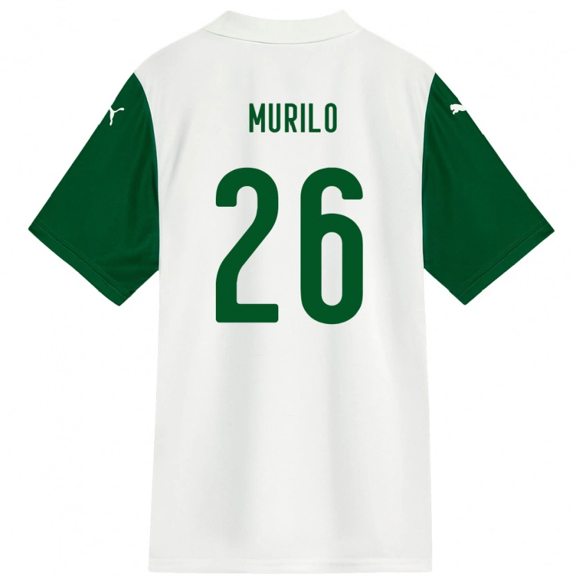 Danxen Kinderen Murilo #26 Wit Groen Uitshirt Uittenue 2025/26 T-Shirt