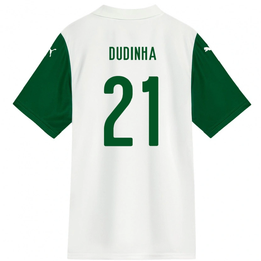 Danxen Kinderen Dudinha #21 Wit Groen Uitshirt Uittenue 2025/26 T-Shirt