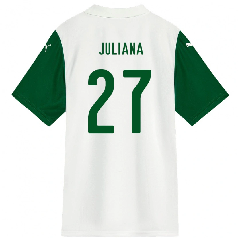 Danxen Kinderen Juliana #27 Wit Groen Uitshirt Uittenue 2025/26 T-Shirt