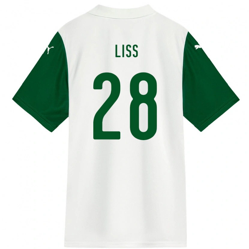 Danxen Kinderen Victória Liss #28 Wit Groen Uitshirt Uittenue 2025/26 T-Shirt