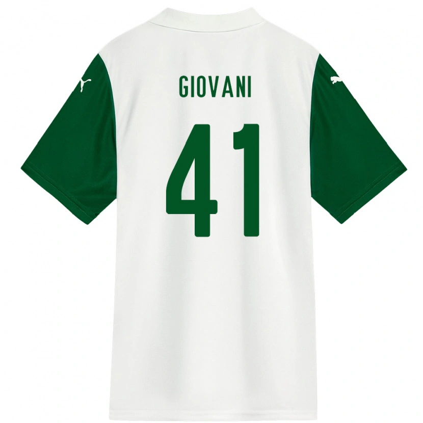 Danxen Kinderen Giovani #41 Wit Groen Uitshirt Uittenue 2025/26 T-Shirt