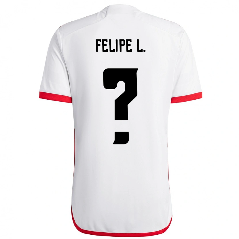 Danxen Kinderen Felipe Lima #0 Wit Rood Uitshirt Uittenue 2025/26 T-Shirt