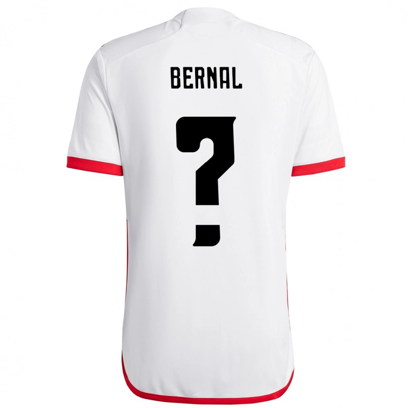 Danxen Kinderen Scarlett Bernal #0 Wit Rood Uitshirt Uittenue 2025/26 T-Shirt