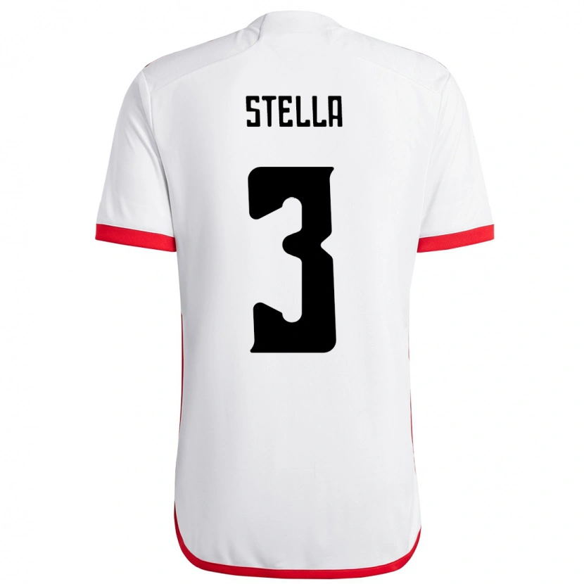 Danxen Kinderen Stella #3 Wit Rood Uitshirt Uittenue 2025/26 T-Shirt
