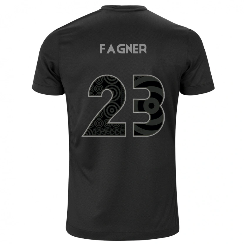 Danxen Kinderen Fagner #23 Zwart Wit Uitshirt Uittenue 2025/26 T-Shirt