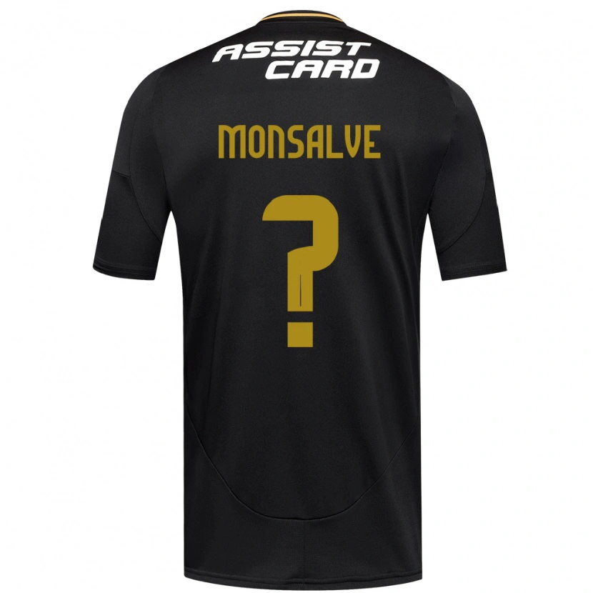Danxen Kinderen Gaspar Monsalve #0 Zwart Wit Uitshirt Uittenue 2025/26 T-Shirt