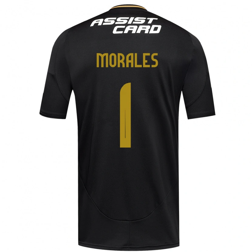 Danxen Kinderen Benjamín Morales #1 Zwart Wit Uitshirt Uittenue 2025/26 T-Shirt