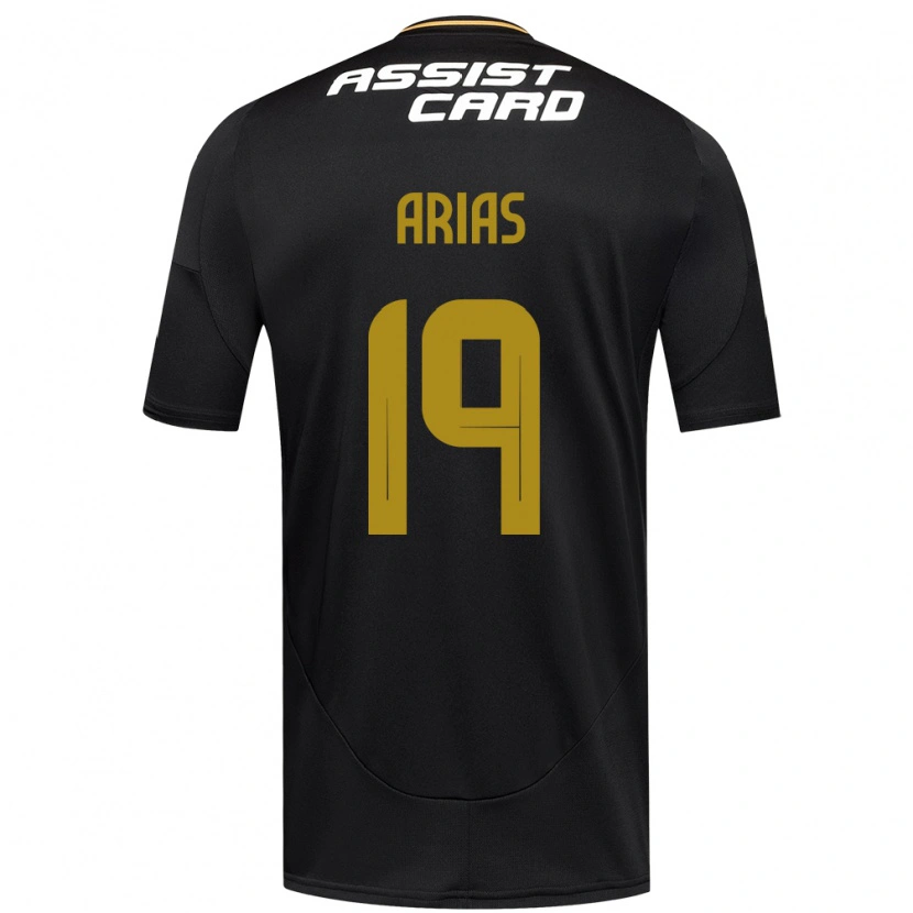 Danxen Kinderen Bastián Arias #19 Zwart Wit Uitshirt Uittenue 2025/26 T-Shirt