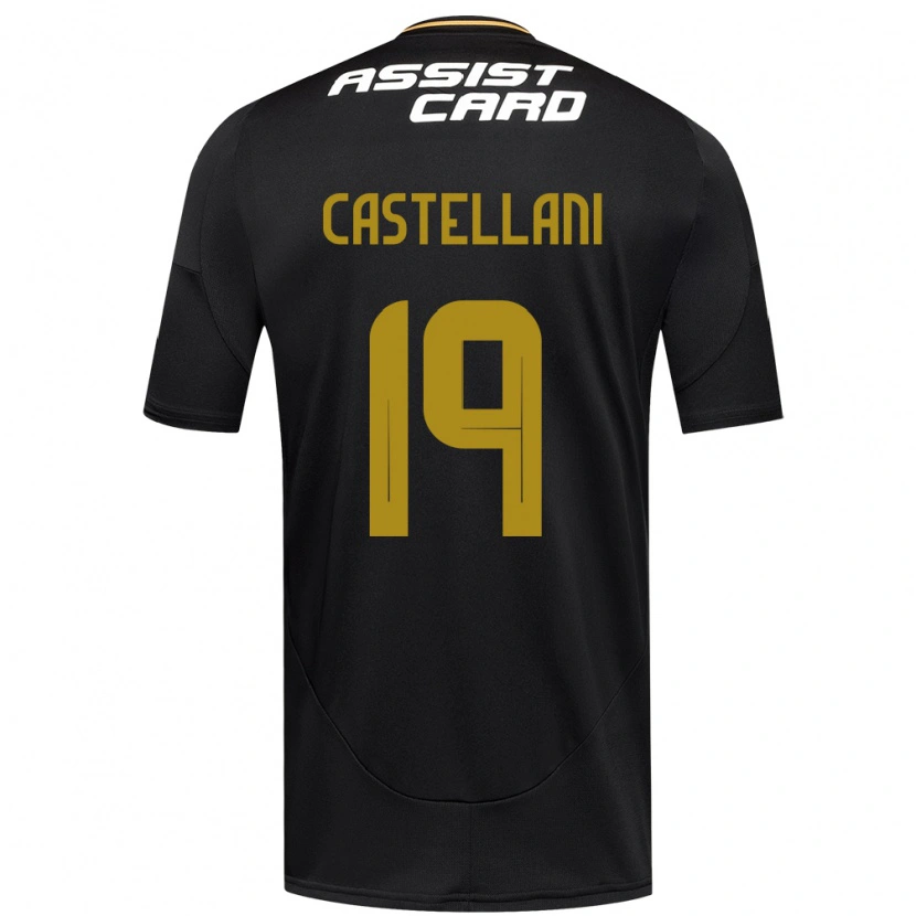 Danxen Kinderen Gonzalo Castellani #19 Zwart Wit Uitshirt Uittenue 2025/26 T-Shirt