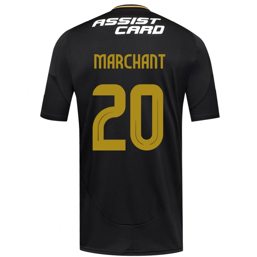 Danxen Kinderen Francisco Marchant #20 Zwart Wit Uitshirt Uittenue 2025/26 T-Shirt
