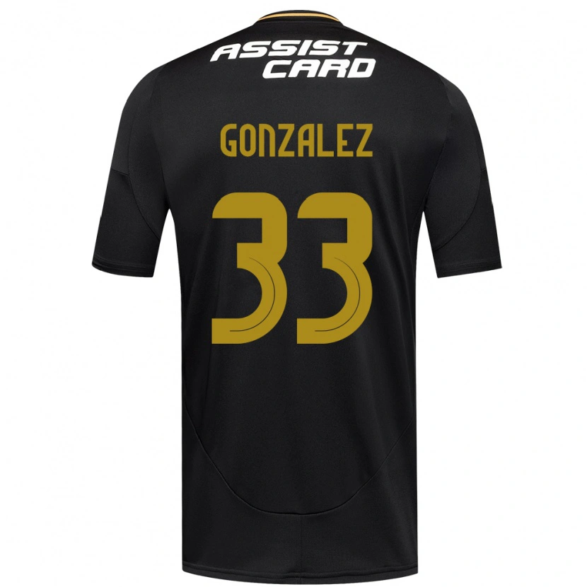 Danxen Kinderen Ramiro González #33 Zwart Wit Uitshirt Uittenue 2025/26 T-Shirt