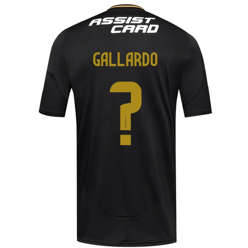 Danxen Kinderen Alexia Gallardo #0 Zwart Wit Uitshirt Uittenue 2025/26 T-Shirt