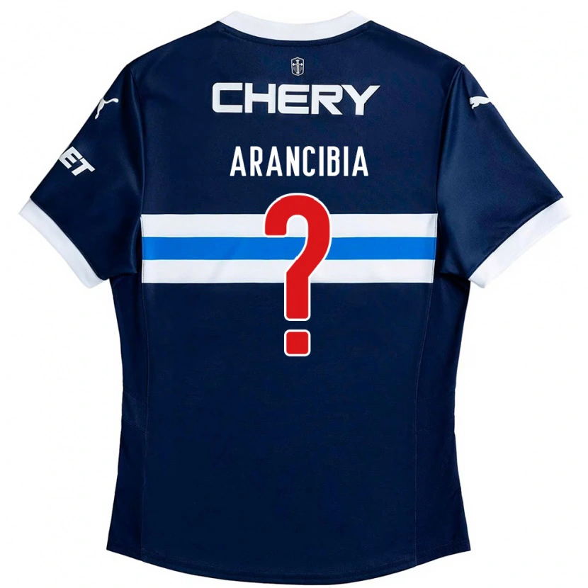Danxen Kinderen Carlos Arancibia #0 Koningsblauw Wit Uitshirt Uittenue 2025/26 T-Shirt