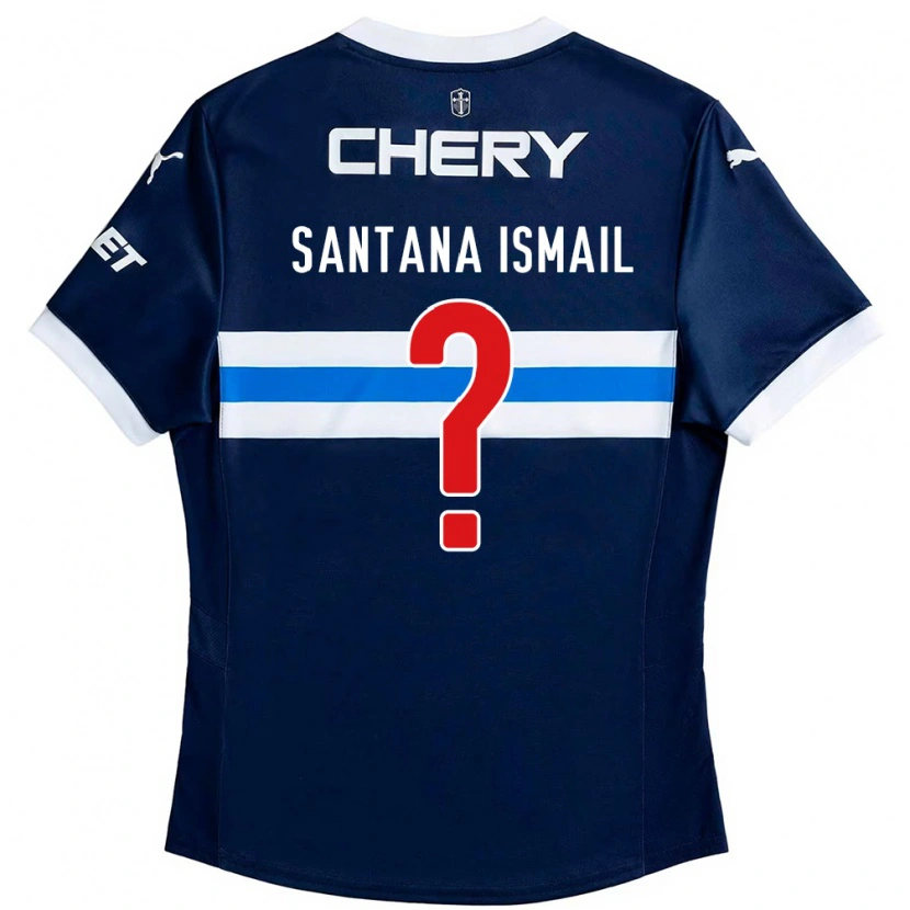 Danxen Kinderen Benjamin Santana Ismail #0 Koningsblauw Wit Uitshirt Uittenue 2025/26 T-Shirt