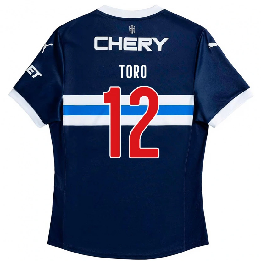 Danxen Kinderen Ian Toro #12 Koningsblauw Wit Uitshirt Uittenue 2025/26 T-Shirt