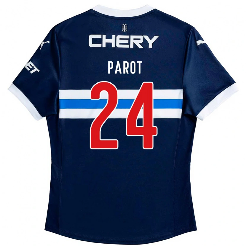 Danxen Kinderen Alfonso Parot #24 Koningsblauw Wit Uitshirt Uittenue 2025/26 T-Shirt