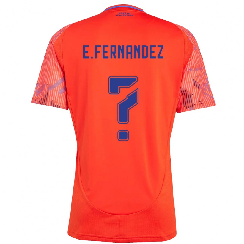 Danxen Kinderen Enzo Fernández #0 Oranje Rood Uitshirt Uittenue 2025/26 T-Shirt