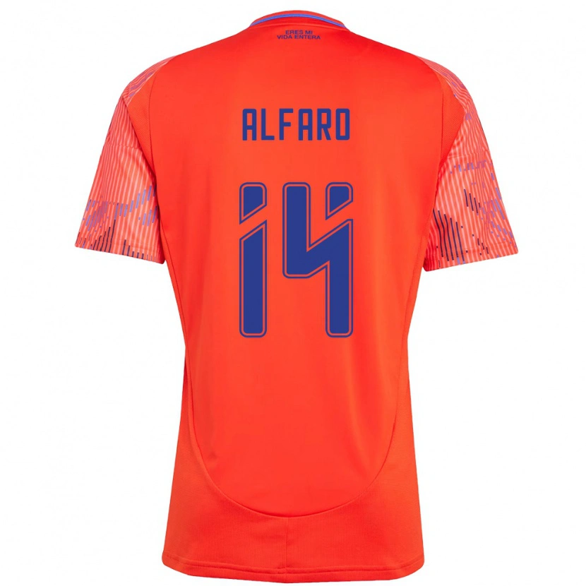 Danxen Kinderen Julián Alfaro #14 Oranje Rood Uitshirt Uittenue 2025/26 T-Shirt