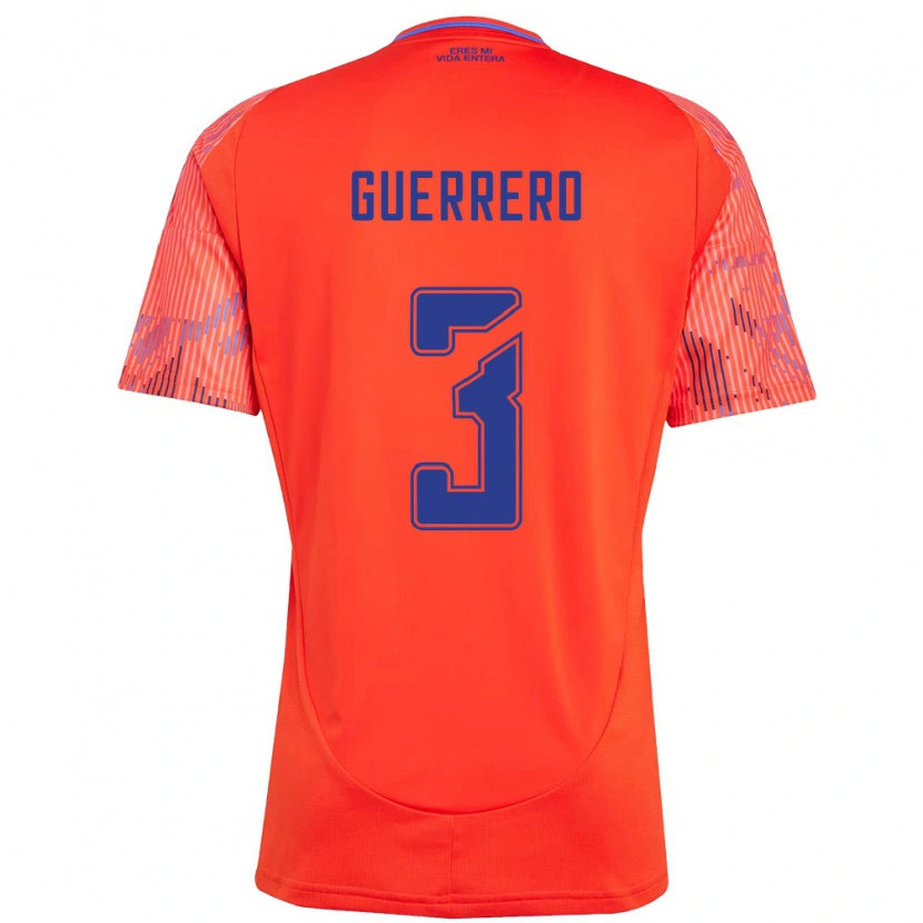 Danxen Kinderen Carla Guerrero #3 Oranje Rood Uitshirt Uittenue 2025/26 T-Shirt