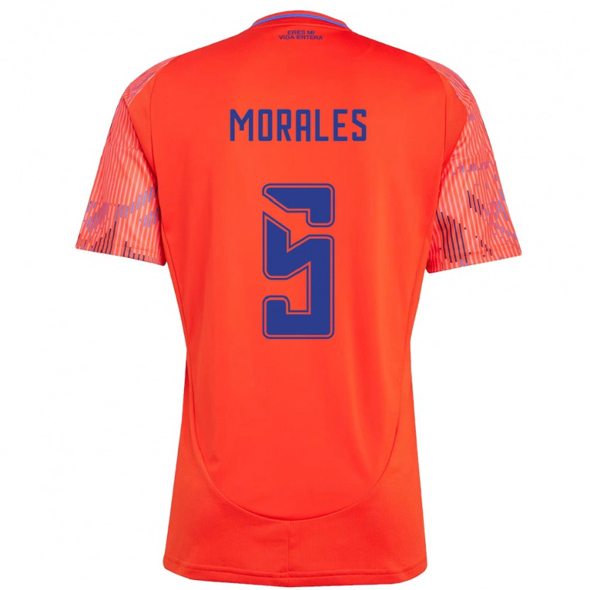 Danxen Kinderen Mariana Morales #5 Oranje Rood Uitshirt Uittenue 2025/26 T-Shirt