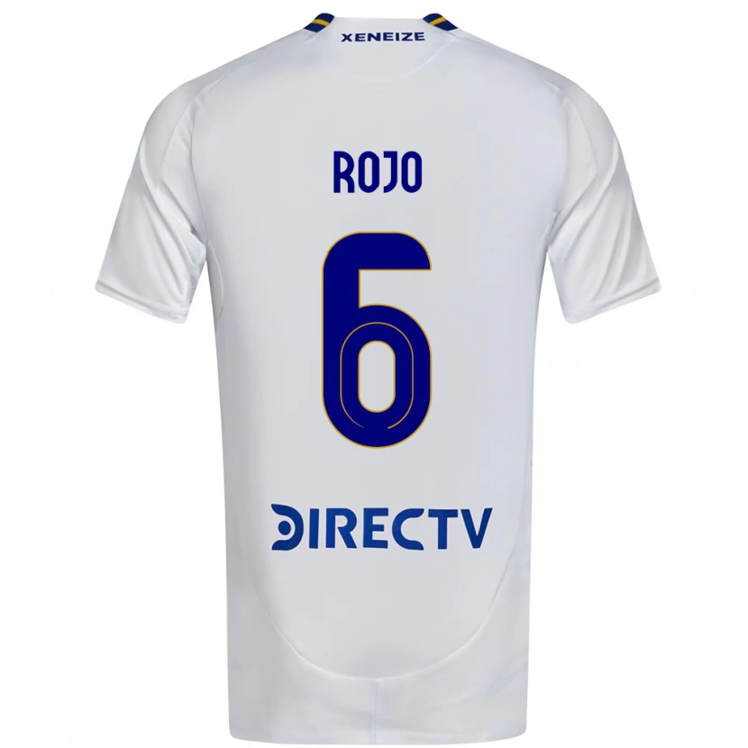 Danxen Kinderen Marcos Rojo #6 Wit Blauw Uitshirt Uittenue 2025/26 T-Shirt