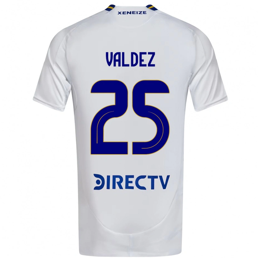 Danxen Kinderen Bruno Valdez #25 Wit Blauw Uitshirt Uittenue 2025/26 T-Shirt
