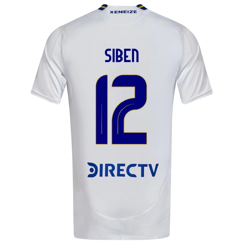 Danxen Kinderen Priscila Siben #12 Wit Blauw Uitshirt Uittenue 2025/26 T-Shirt
