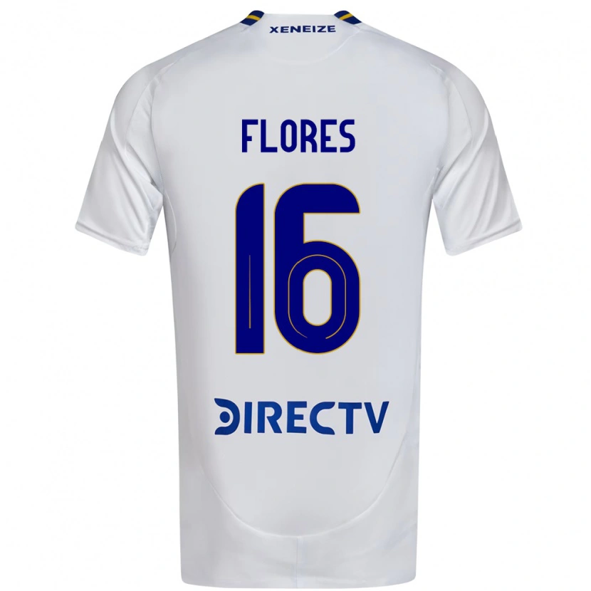 Danxen Kinderen Eugenia Flores #16 Wit Blauw Uitshirt Uittenue 2025/26 T-Shirt